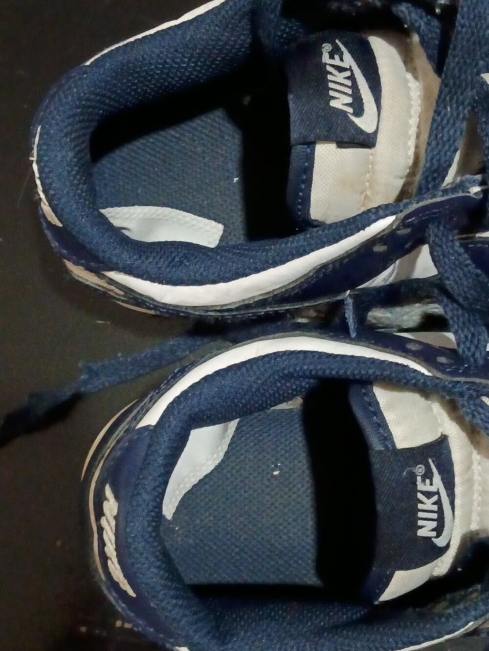 Nike Dunk Low Midnight Navy Blue White Kids Sneakers FB9108-116 Size 3Y - Picture 11 of 14
